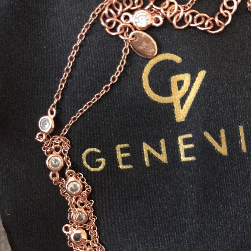 FINAL PRICE 14K Rose Gold over Sterling Minimalist
Genevive Necklace - Picture 2 of 5